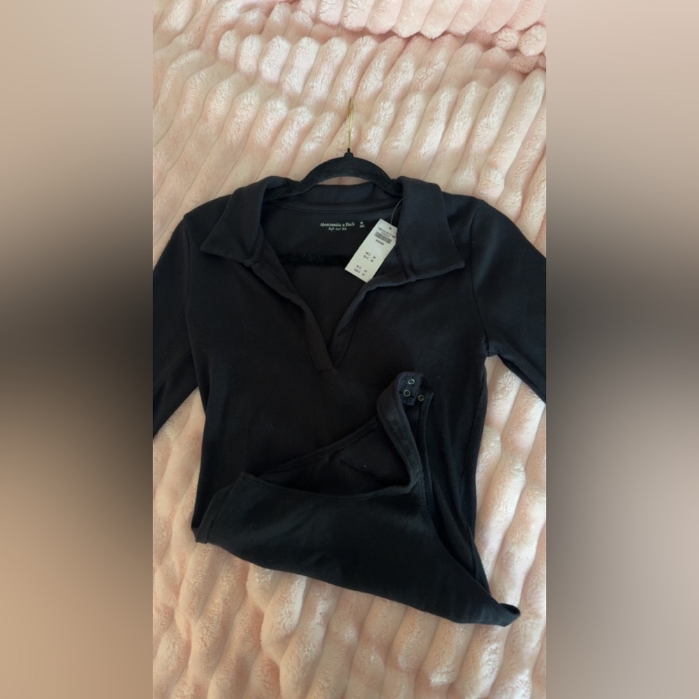 Abercrombie & Fitch Women's Black Bodysuit